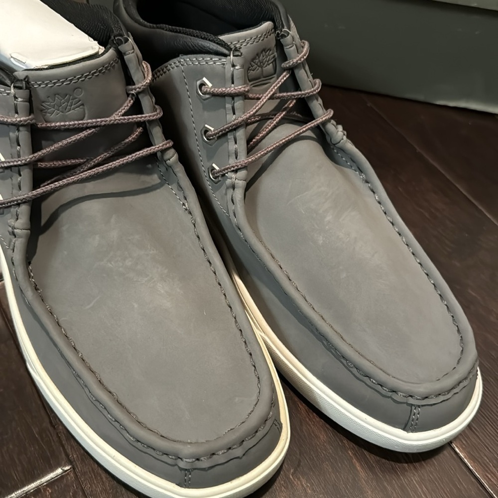 Timberland canvas groveton mock toe chukka grey NIB 10 - Picture 4 of 10